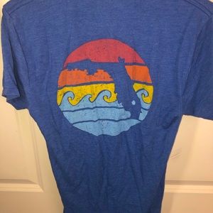 Sunshine State SMALL Blue Sunset Graphic Short Sleeve T Shirt